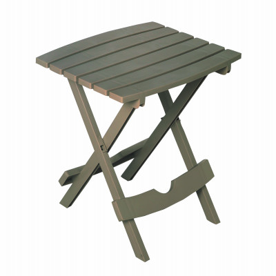 Quik-Fold Resin Side Table, Gray