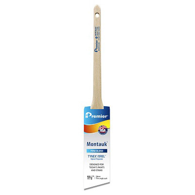 Angle Sash Paint Brush, Nylon/Polyester, 1.5-In.