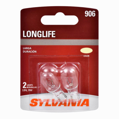 906 Long Life Miniature Clear Bulb, 906LL BP2, 2-Pk.