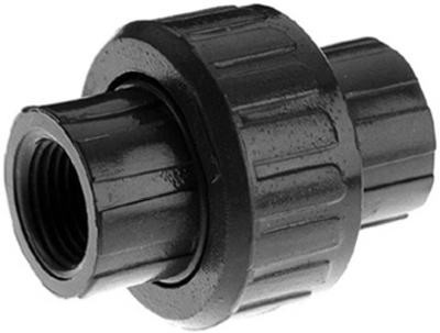 PVC Threaded Pipe Union, Gray, 2 In.