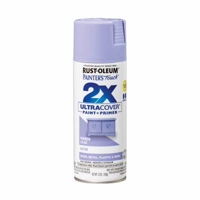 Painter's Touch 2X Spray Paint, Satin French Lilac, 12-oz.