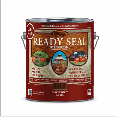 Exterior Wood Stain & Sealer, Dark Walnut, 1-Gallon