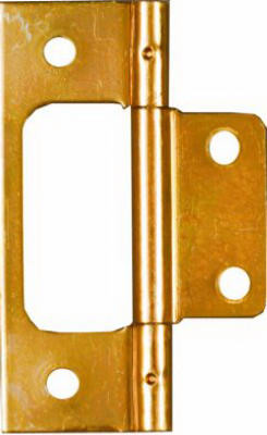 2-Pk., 3 In. Dull Brass Non-Mortise Hinges