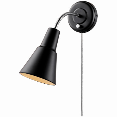 Ramezay Task Light Wall Sconce, Plug-In or Hardwire, Matte Black