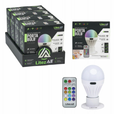 LitezAll  Remote Control Color Changing Portabulb