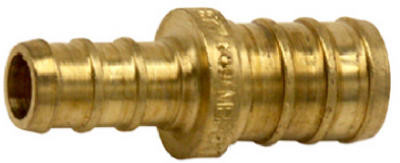 Insert Pipe Coupling, Lead Free, 3/4 x 1/2 In. Brass Barb