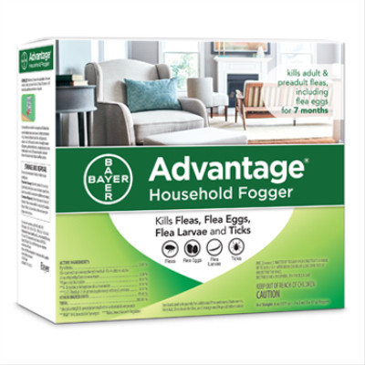 Flea and Tick Household Fogger, (3) 2-oz. Canisters