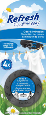 Discreet Ring Car Air Freshener, Fresh Linen Scent