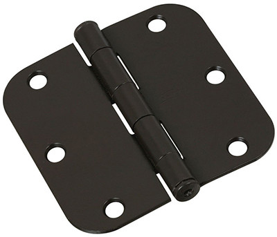 Door Hinge, Interior, Oil-Rubbed Bronze, 3-1/2 In.
