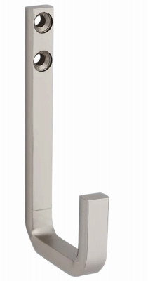 Reed Modern Wall Hook, Satin Nickel