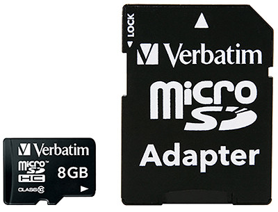 8GB Micro SDHC Memory Card, 8GB