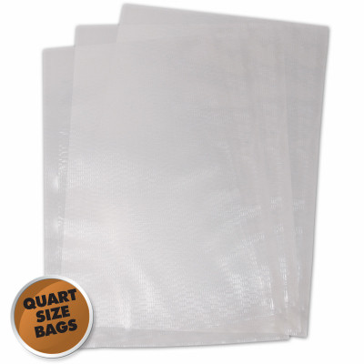 Vacuum Sealer Bags, Pre-Cut, 8 x 12-In., 100-Ct.