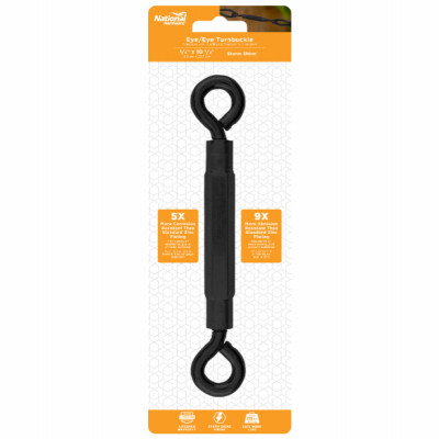 Eye/Eye Turnbuckle, 3/8 x 10-1/2 In.