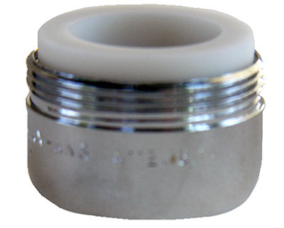Dual Thread Aerator, Chrome, 15/16 MPT x 55/64 In. x 27 FPT