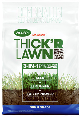 Turf Builder Thick'R Lawn Sun & Shade, 12 Lbs., Covers 1200 Sq. Ft.