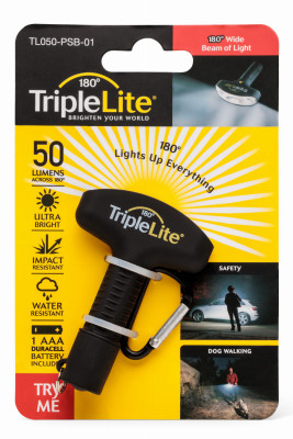 TripleLite 50CP 180 LED Flashlight keychain black