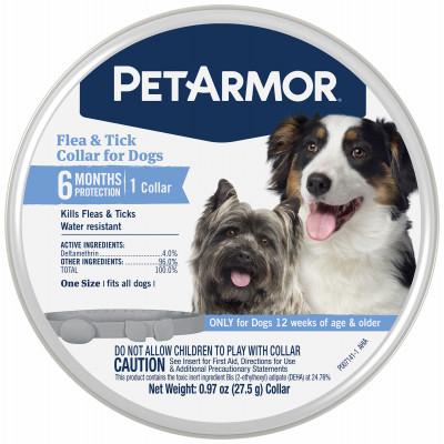 Flea & Tick Dog Collar, One-Size-Fits-All