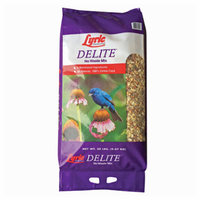 Delite Wild Bird Food, High Protein No Waste Mix, 20 Lbs.