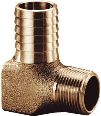 Hydrant Elbow, Brass, 3/4 x 3/4 In.