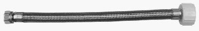 Toilet Connector, Stainless Steel, 3/8 Compression x 7/8 Ballcock x 20 In.