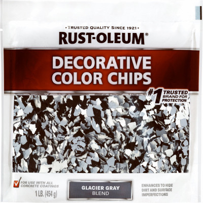 EpoxyShield Decorative Color Chips, Glacier Gray Blend, 1-Lb.