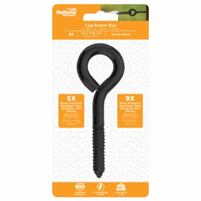 Lag Screw Eye, 7/16 x 5-1/4 In.