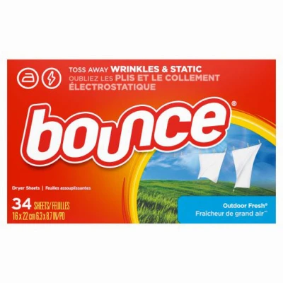 Fabric Softener Dryer Sheets, Wrinkle Fighter, Outdoor Fresh Scent, 34-Ct.