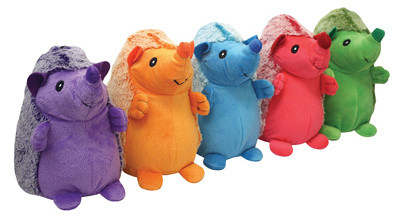 Hedgehog Plush Squeakie Dog Toy, 8 In.
