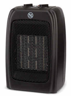 Portable Ceramic Space Heater, 2 Settings, Black