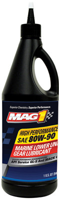 80W90 Lower Unit Marine Gear Oil, 1-Qt.