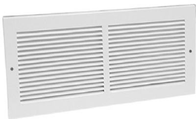 Return Air Grille, Steel, White, 14 x 6-In.