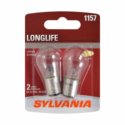 1157 Long Life Miniature Clear Bulb, 1157LL BP2, 2-Pk.