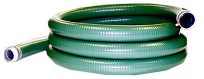 PVC Suction Hose, Green, 2-In. x 20-Ft.