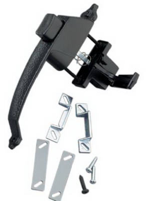 Screen & Storm Door Latch, Push-Button, Colonial Hammered Black