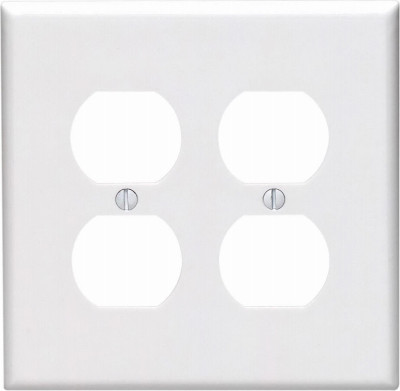 WHT 4-OUTLET WALL PLATE
