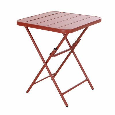 24" Heavy Duty Steel Square Brick Folding Table