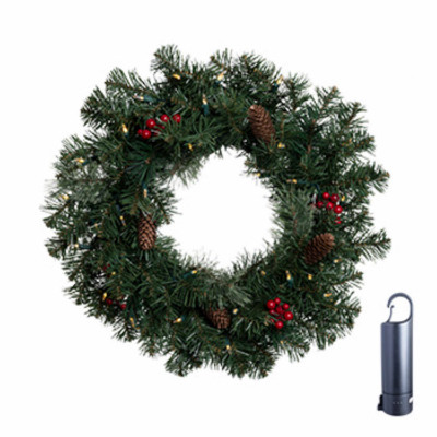 24" RCHG WW Pine Wreath