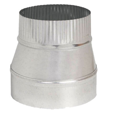HVAC Duct Pipe Galvanized Taper Reducer, 5 x 4 In., 24-Gauge