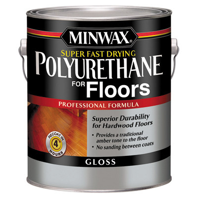 Floor Polyurethane, Super-Fast Drying, Gloss, 1-Gallon (2 pieces)