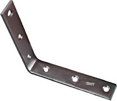 6 x 1-1/8 In. Zinc Corner Iron