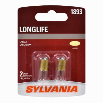 1893 Long Life Miniature Clear Bulb, 1893LL BP2, 2-Pk.