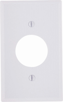 WHT 1-OUTLET WALL PLATE