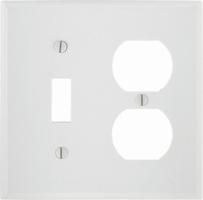 WHT COMBO WALL PLATE