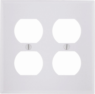 WHT 4-OUTLET WALL PLATE