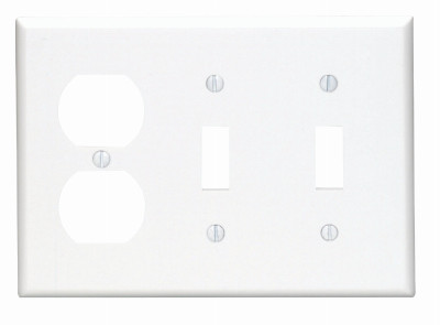 WHT 2TOG/OUT WALL PLATE