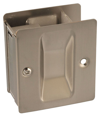 Pocket Door Pull, Satin Nickel