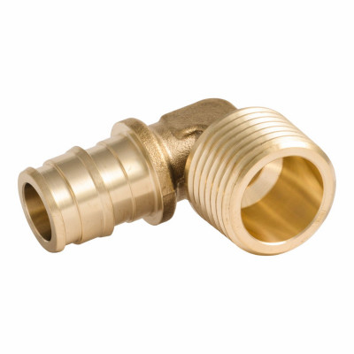 SharkBite PEX-A Brass 1/2 In. x 1/2 In. MNPT Elbow