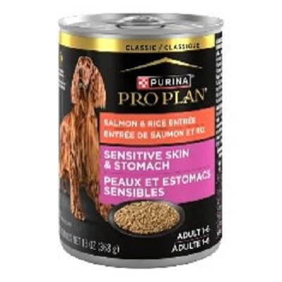 Dog Food, Sensitive Skin & Stomach Salmon & Rice, 13 oz.