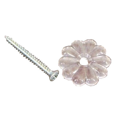 24-Pc. RV Rosette Button, Clear Plastic