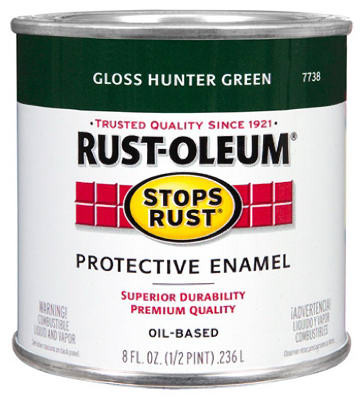 Stops Rust 1/2-Pint Gloss Hunter Green Enamel